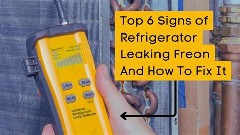 signs of freon leak in refrigerator|Top 6 Signs of Freon Leaking in Refrigerator and How。